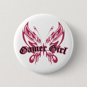 Gamer Butterfly Button