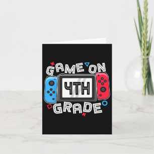 Gamer Byck to School Fun Game auf 4. Klasse Kinder Karte
