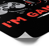 Gamer Cant hört, dass du im Gaming Funny Boys Kind Poster (Ecke)