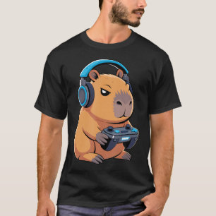 Gamer Capybara spielt Videospiele Capybara Gaming T-Shirt