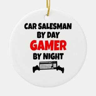 Gamer Car Salesman Keramik Ornament