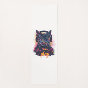 Gamer Cat Level Up Yogamatte