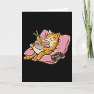 Gamer Cat Ramen Kawaii Gaming Japanische Frauen Mä Karte