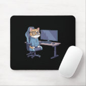 Gamer Cat Squad Funny Meme  Mousepad (Mit Mouse)