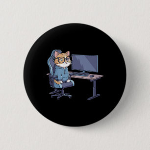 Gamer Cat Squad Lustiges Meme 1 Button