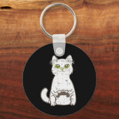 Gamer Cat Video Game Controller Niedlich Gaming Ge Schlüsselanhänger (Vorderseite)