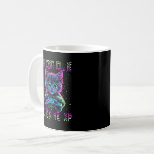 Gamer Cat XP Kaffeetasse (Vorderseite Links)