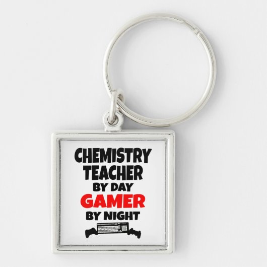 Gamer Chemistry Teacher Schlüsselanhänger (Vorne)