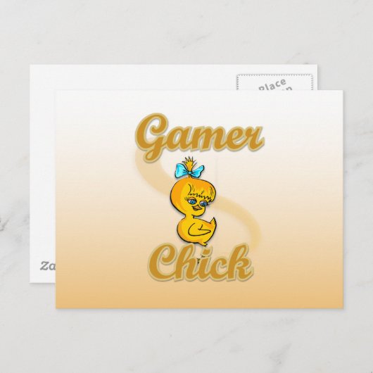 Gamer Chick Postkarte (Vorne/Hinten)