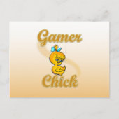 Gamer Chick Postkarte (Vorderseite)