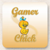 Gamer Chick Untersetzer (Vorderseite)