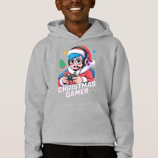Gamer Christmas Gifts Cool Kids Holiday Gamer  Hoodie (Vorderseite)