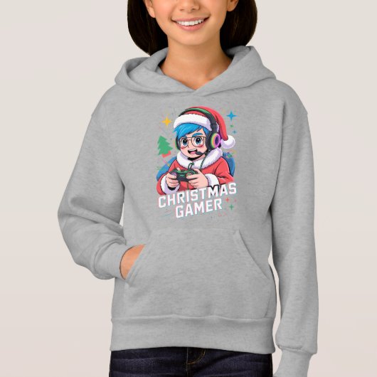 Gamer Christmas Gifts Cool Kids Holiday Gamer  Hoodie (Vorderseite)