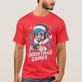 Gamer Christmas Gifts Cool Kids Holiday Gamer T-Shirt