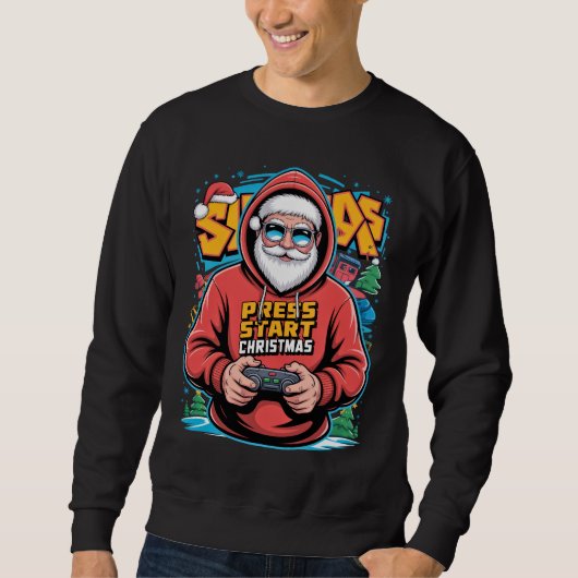 Gamer Christmas Gifts for Console Lovers Sweatshirt (Vorderseite)