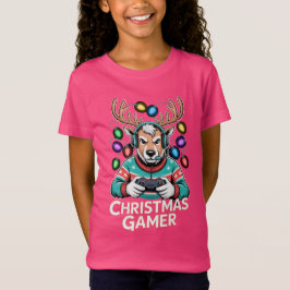 Gamer Christmas Gifts Reindeer Gaming T-Shirt
