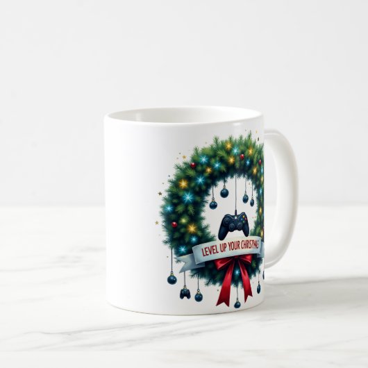 Gamer Christmas Mug Kaffeetasse (VorderseiteRechts)