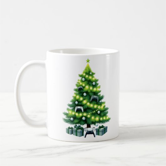 Gamer Christmas Mug Kaffeetasse (Links)