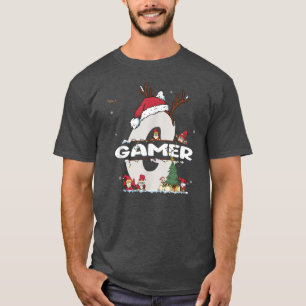 Gamer Christmas w Gamer Name für lustige Weihnacht T-Shirt