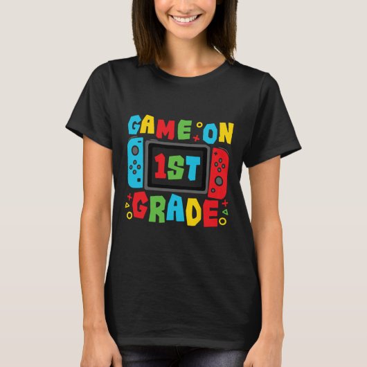 Gamer Ck To School First Day Grade Team 1st Grade T-Shirt (Vorderseite)