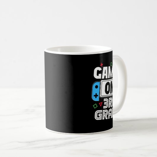 Gamer Ck To School Funny Game 3rd Grade Kids Boys  Kaffeetasse (VorderseiteRechts)