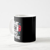 Gamer Ck To School Funny Game 3rd Grade Kids Boys Kaffeetasse (Vorderseite Links)