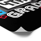 Gamer Ck To School Funny Game On 4th Grade Kids Bo Poster (Ecke)