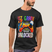 Gamer Ck To School Gamepad 1st First Grade Level U T-Shirt (Vorderseite)