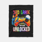 Gamer Ck To School Gamepad 3rd Third Grade Level U Fleecedecke (Vorderseite)
