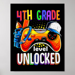 Gamer CK to School Gamepad 4. Stufe Poster