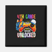 Gamer Ck To School Gamepad 4th Fourth Grade Level  Magnet (Vorne)