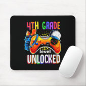 Gamer Ck To School Gamepad 4th Fourth Grade Level Mousepad (Mit Mouse)