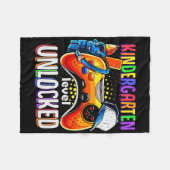 Gamer Ck To School Gamepad Kindergarten Level Unlo Fleecedecke (Vorderseite (Horizontal))