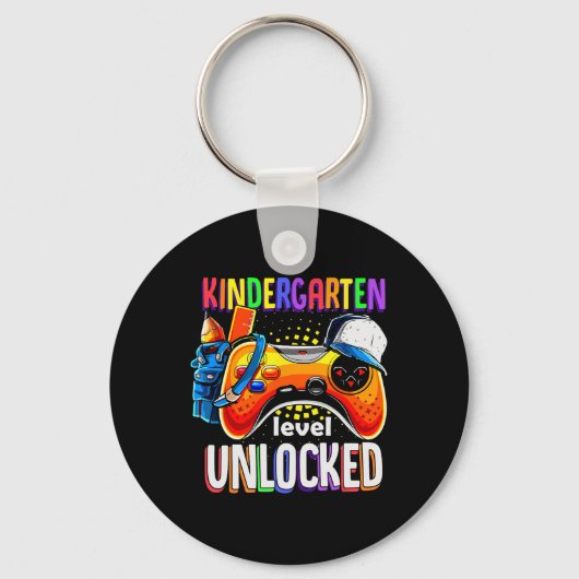 Gamer Ck To School Gamepad Kindergarten Level Unlo Schlüsselanhänger (Vorderseite)