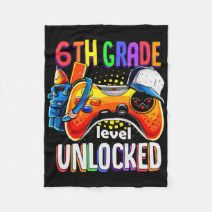 Gamer Ck To School Gamepad Sechste 6. Klasse Stufe Fleecedecke