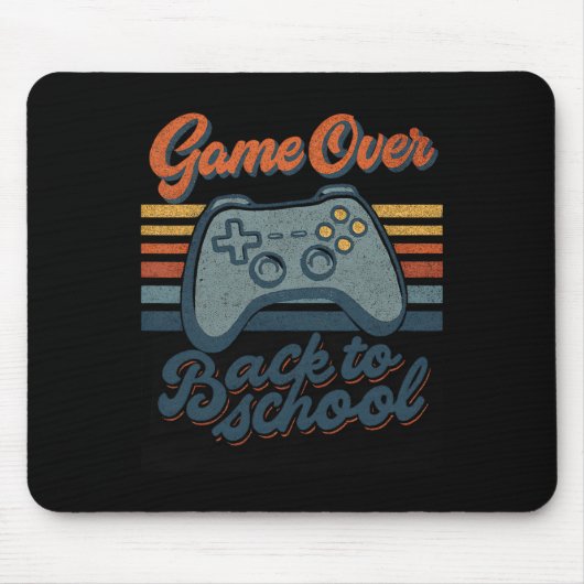 Gamer Ck To School Kids Teachers Game Over Ck To S Mousepad (Vorne)