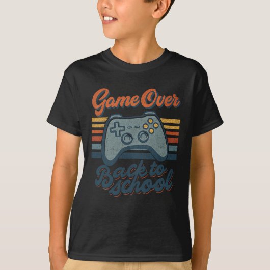Gamer Ck To School Kids Teachers Game Over Ck To S T-Shirt (Vorderseite)
