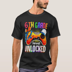 Gamer Ck Zur Schule Gamepad Sechste 6. Klasse Eben T-Shirt