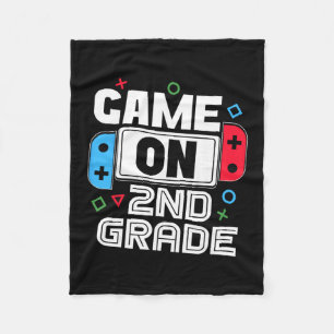 Gamer Ck Zur Schule Lustiges Spiel 2. Klasse Kinde Fleecedecke