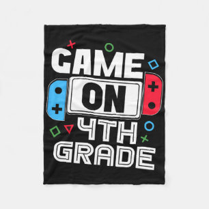 Gamer Ck Zur Schule Lustiges Spiel Für Kinder 4. K Fleecedecke