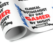 Gamer Clinical Psychologist Geschenkpapier (Rolleneckpunkt)