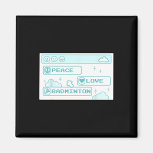 Gamer Computer Geek PC Nerd Cool Peace Liebe Badmi Magnet