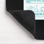 Gamer Computer Geek PC Nerd Cool Peace Liebe Badmi Mousepad (Ecke)