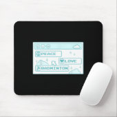 Gamer Computer Geek PC Nerd Cool Peace Liebe Badmi Mousepad (Mit Mouse)