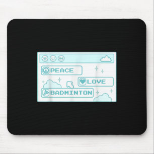 Gamer Computer Geek PC Nerd Cool Peace Liebe Badmi Mousepad