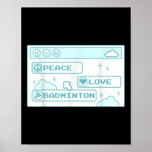 Gamer Computer Geek PC Nerd Cool Peace Liebe Badmi Poster