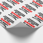 Gamer Computer Programmer Geschenkpapier (Ecke)