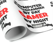 Gamer Computer Programmer Geschenkpapier (Rolleneckpunkt)
