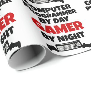 Gamer Computer Programmer Geschenkpapier