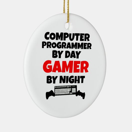Gamer Computer Programmer Keramik Ornament (Rechts)
